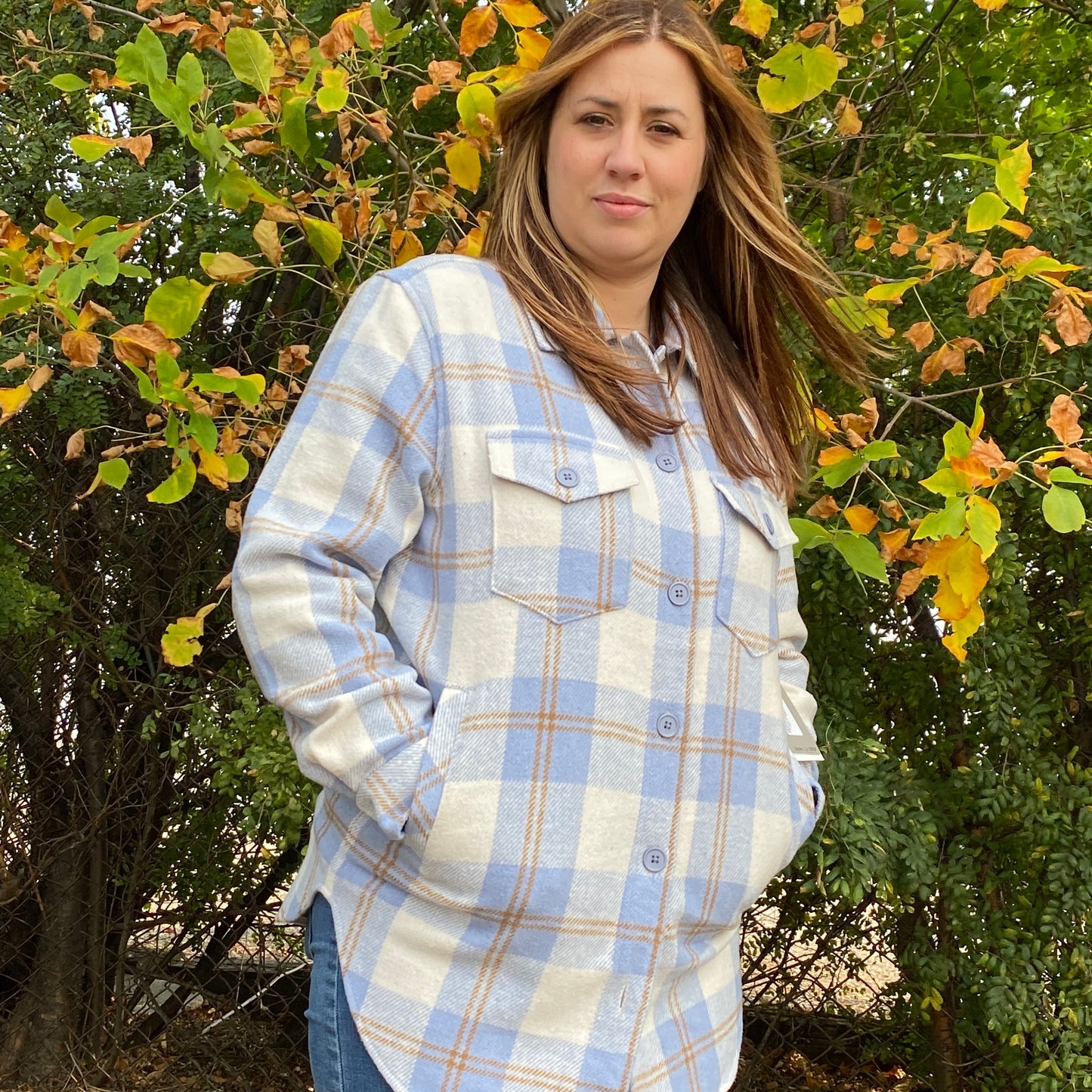 Shacket with Button Up Front