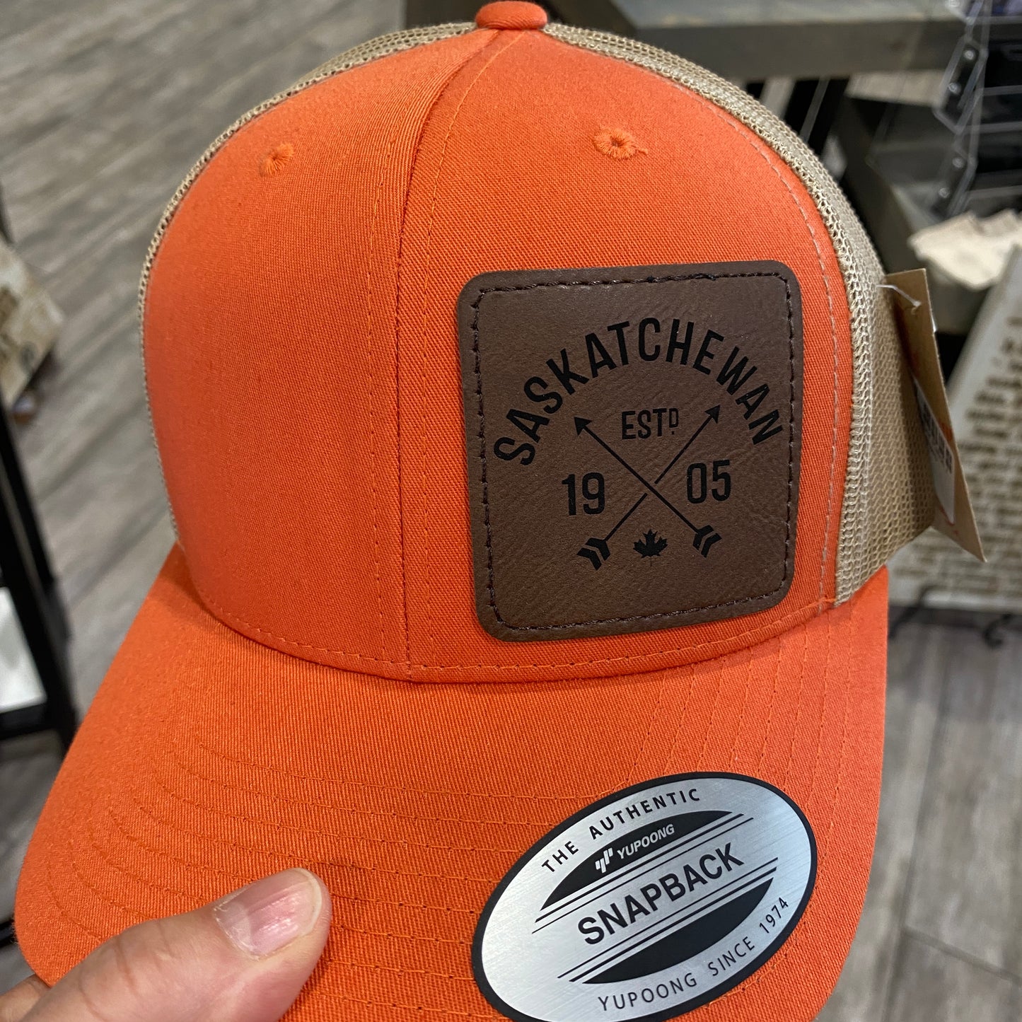 Leather Patch Hat