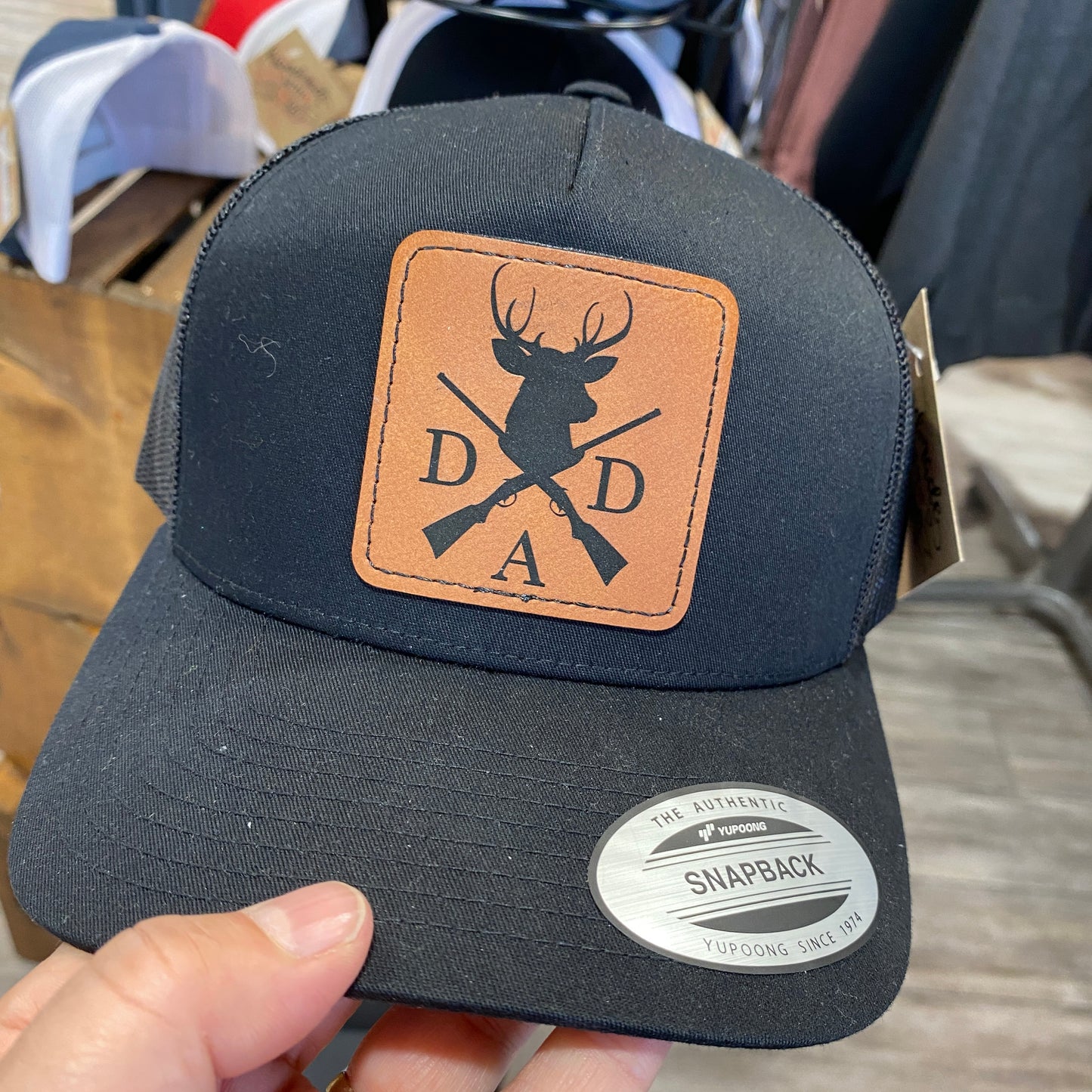 Leather Patch Hat