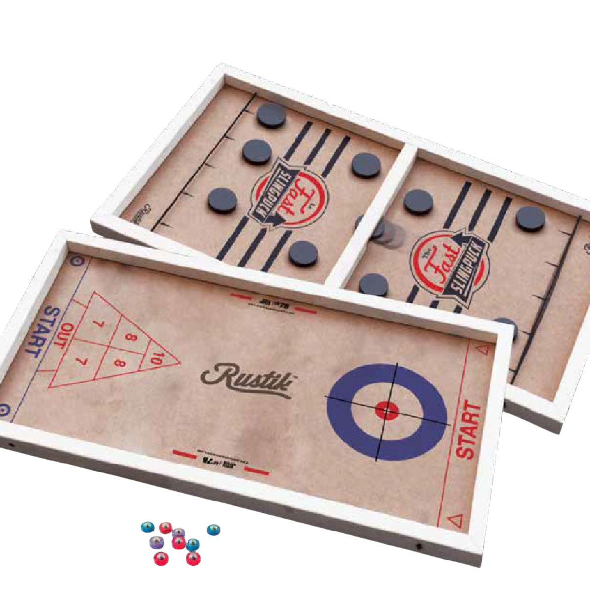 Slingpuck / Curling / Shuffleboard 3-in-1