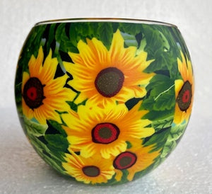 Light Glass Sunflowers