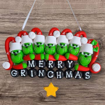 Grinch Family Ornament