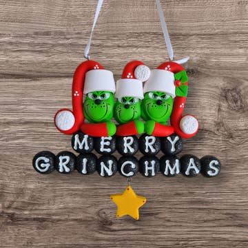 Grinch Family Ornament