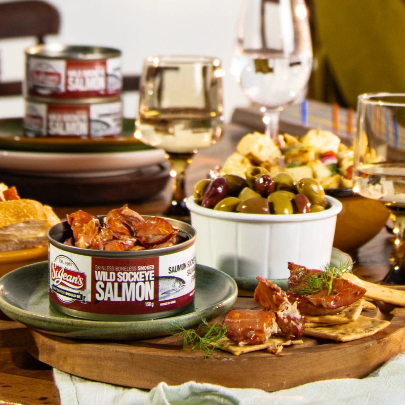 Canned Smoked Salmon - Wild Sockeye 150