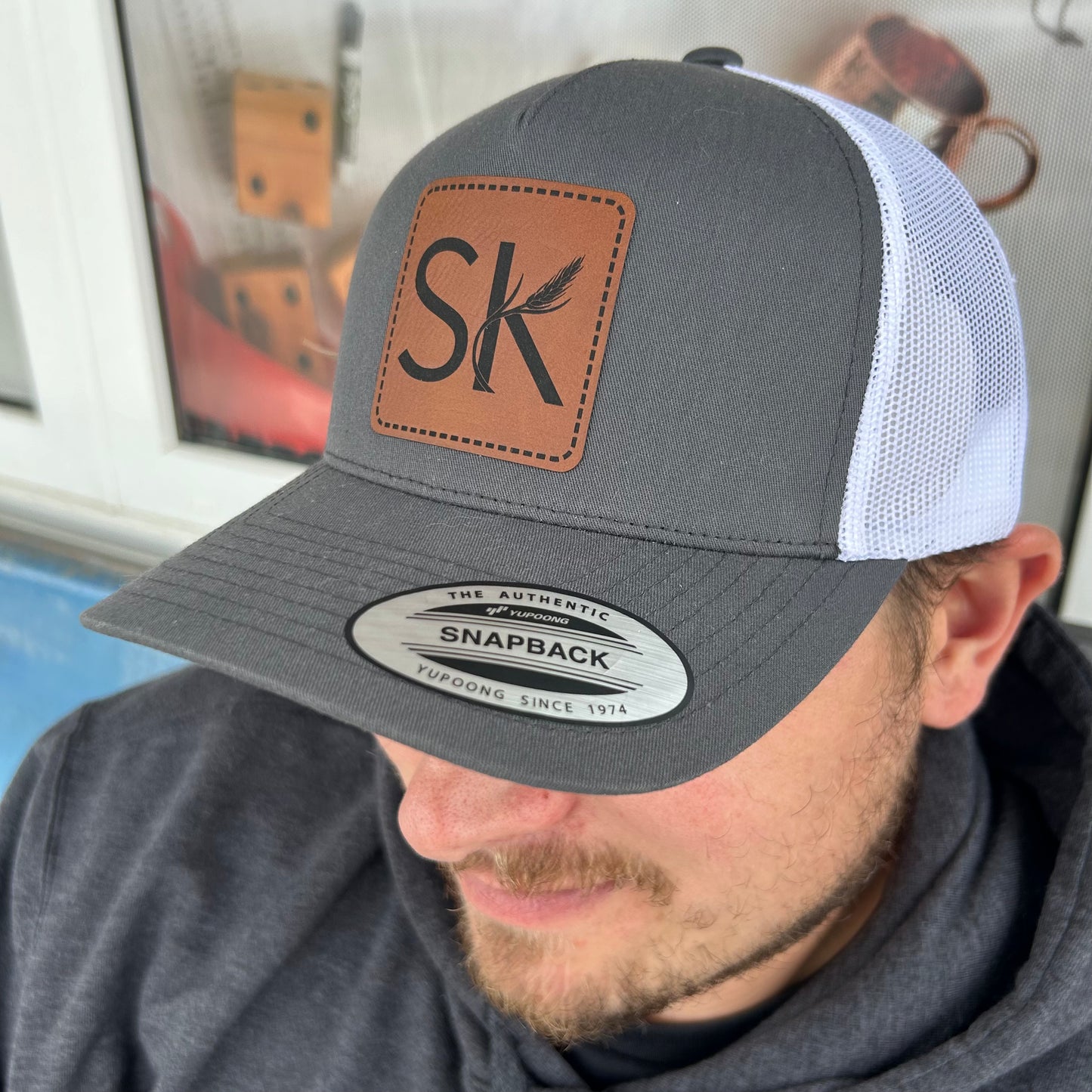 Leather Patch Hat