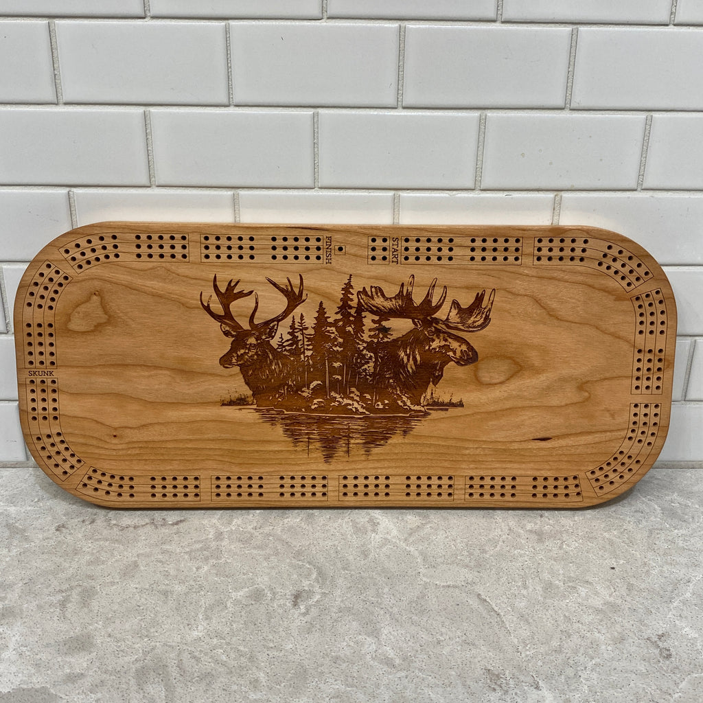Cherry Cribbage Board