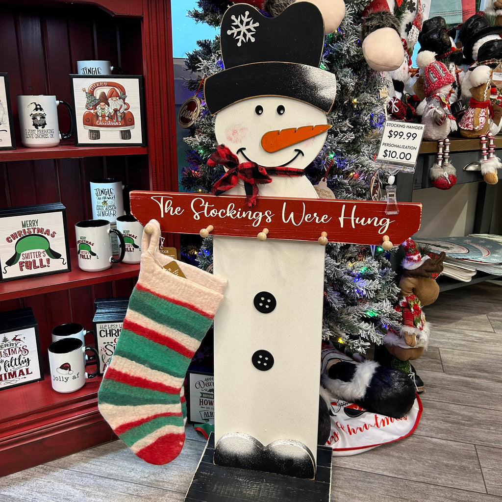 Snowman Stocking Hanger