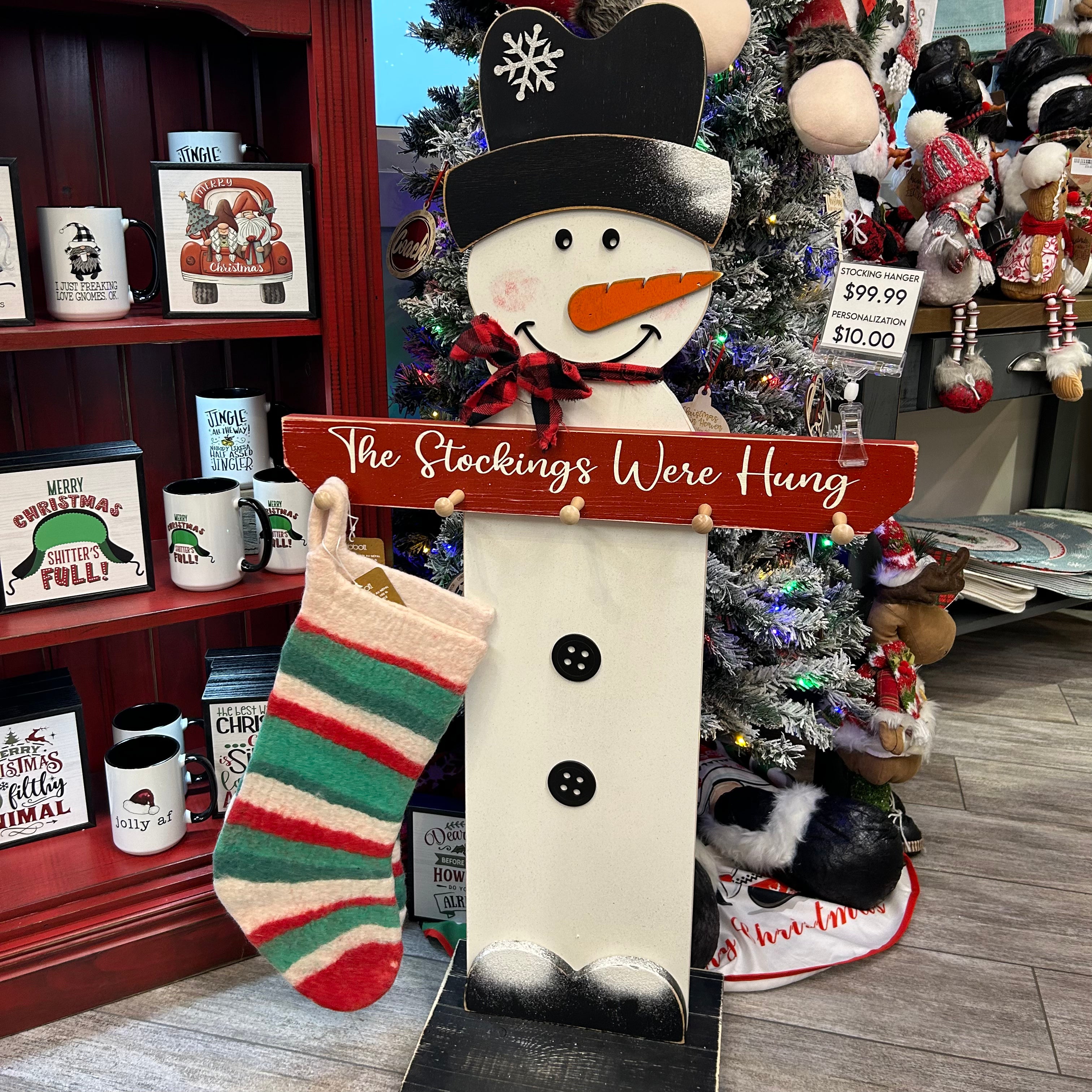 Snowman Stocking Hanger