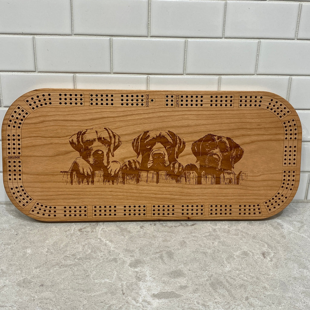 Cherry Cribbage Board