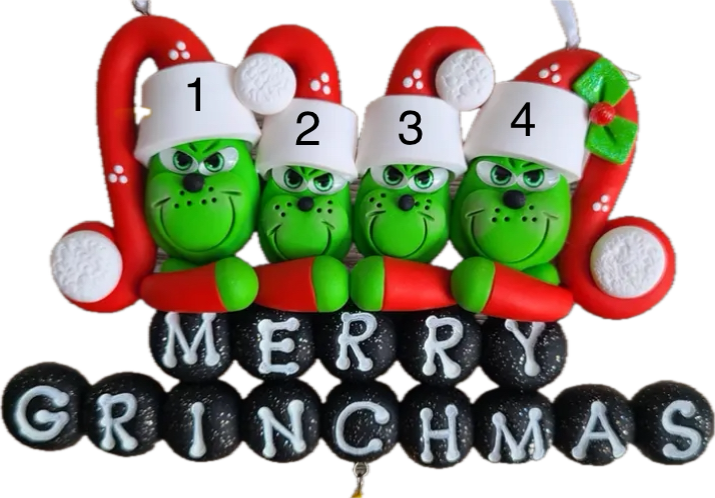 Grinch Family Ornament