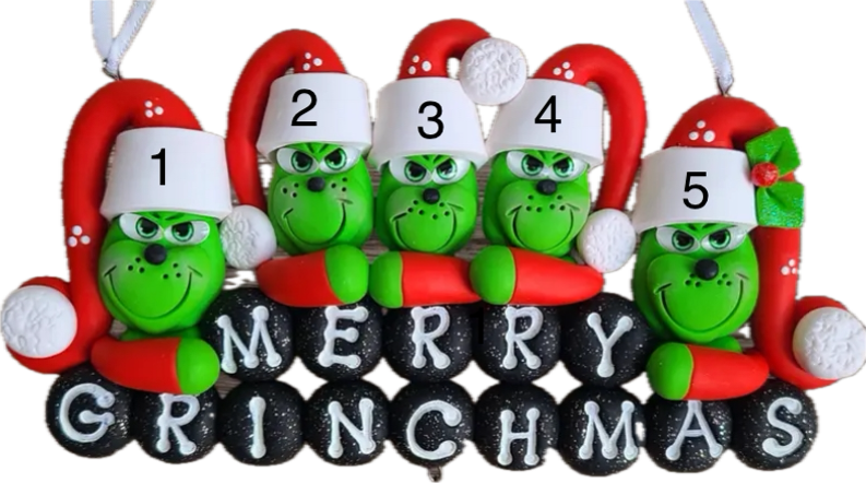 Grinch Family Ornament
