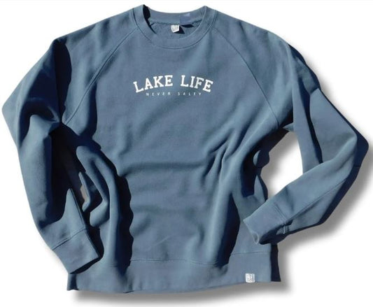 Lake Life Never Salty 609 Crewneck