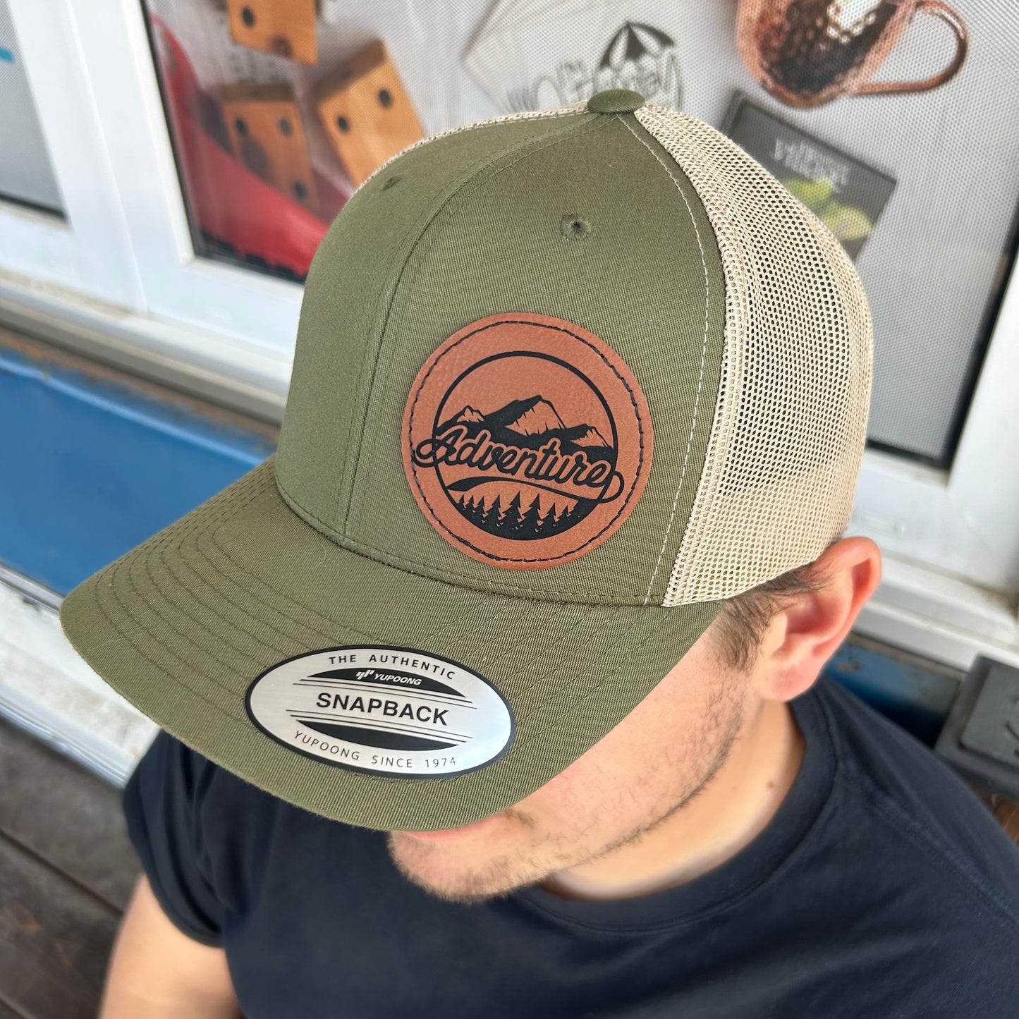 Leather Patch Hat