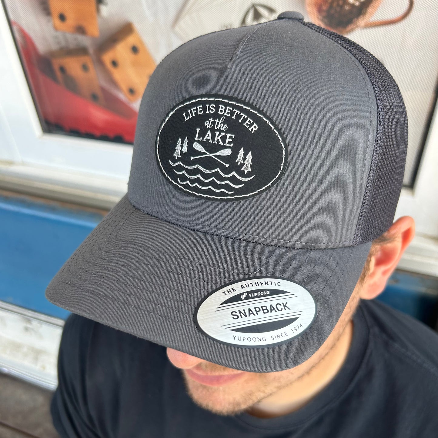 Leather Patch Hat
