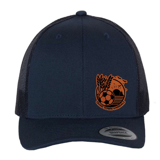 Quad Town Soccer Leather Patch Hat