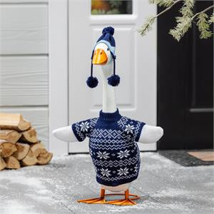 Blue Sweater - Porch Goose Outfit