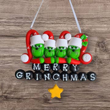 Grinch Family Ornament
