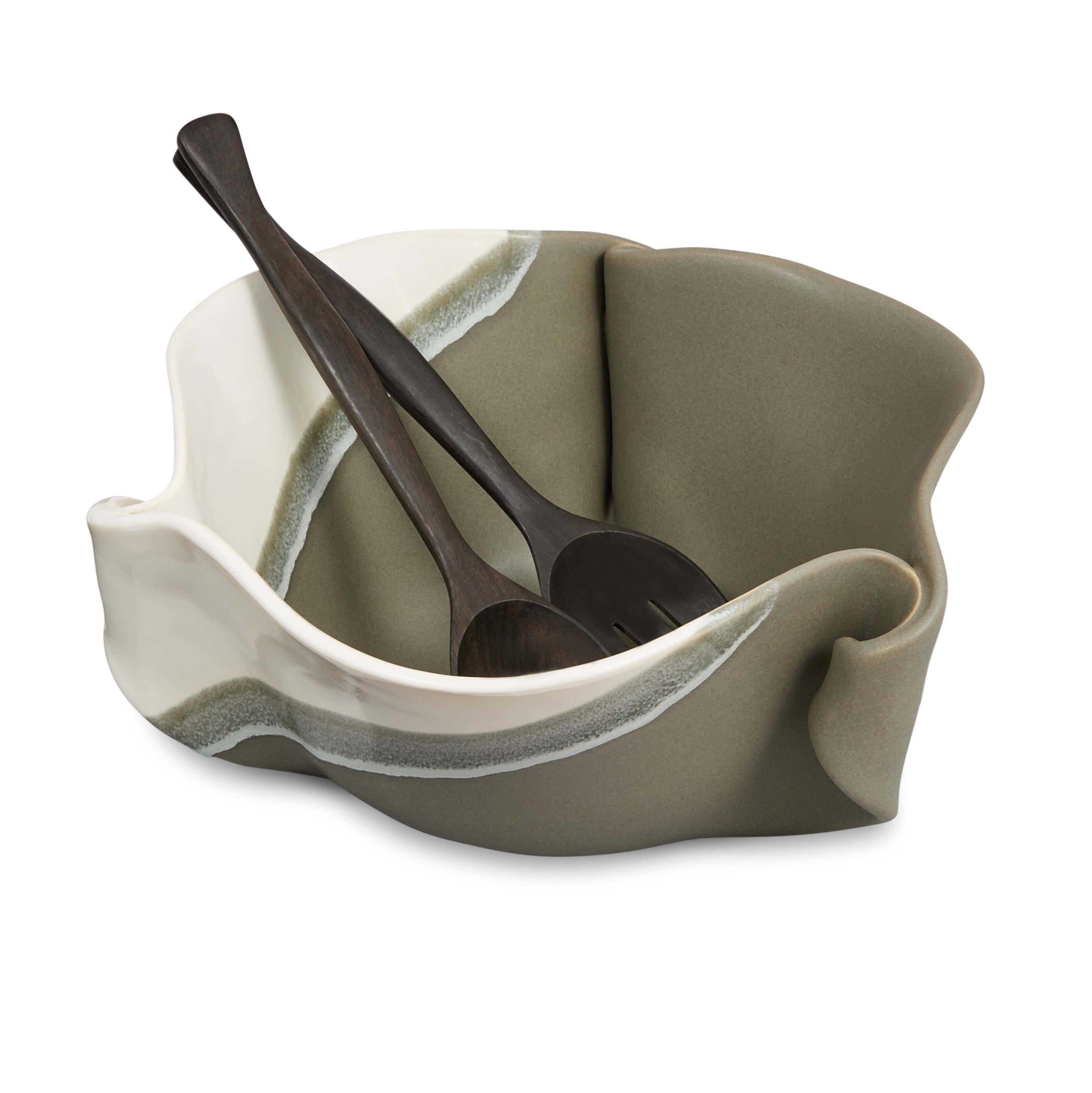 HP Large Curly bowl (incl salad set) - TWB Home Decor
