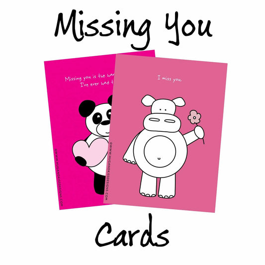 Cheeky Missing You Cards - TWB Home Decor