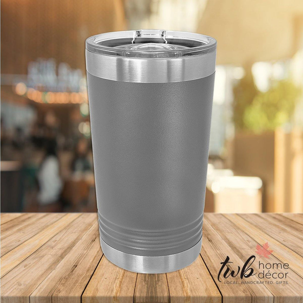 CUSTOM 16oz Pint Thermal - slider lid - TWB Home Decor