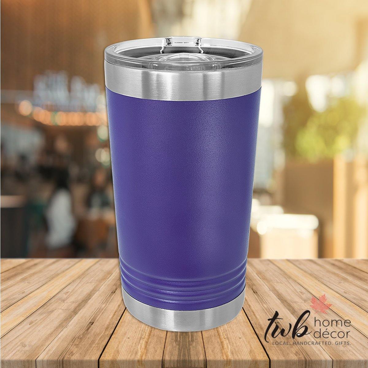 CUSTOM 16oz Pint Thermal - slider lid - TWB Home Decor