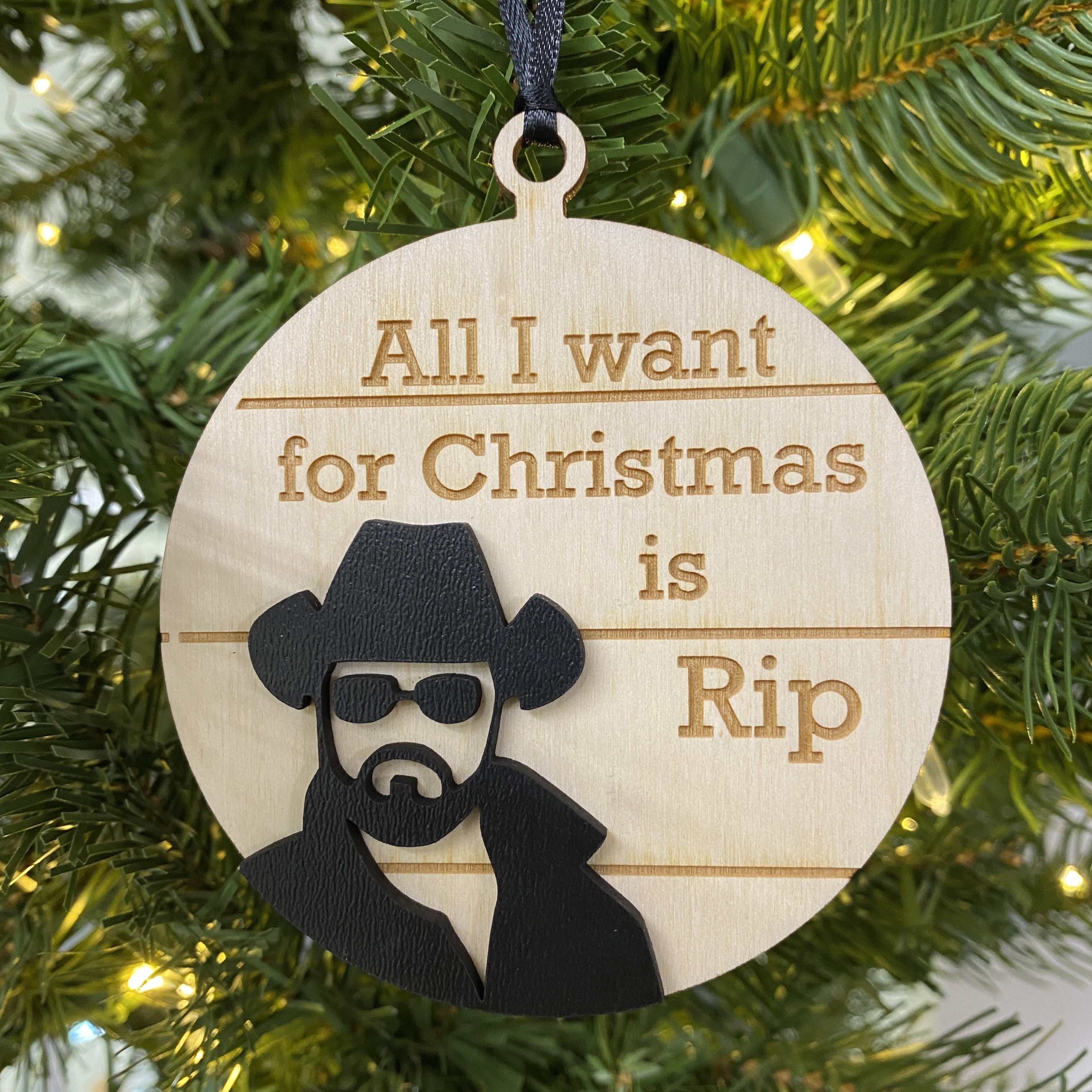I want RIP for Christmas Ornament