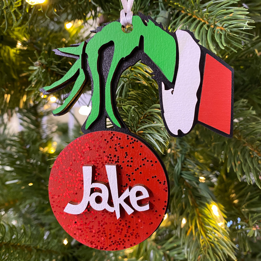Grinch Personalized Ornament