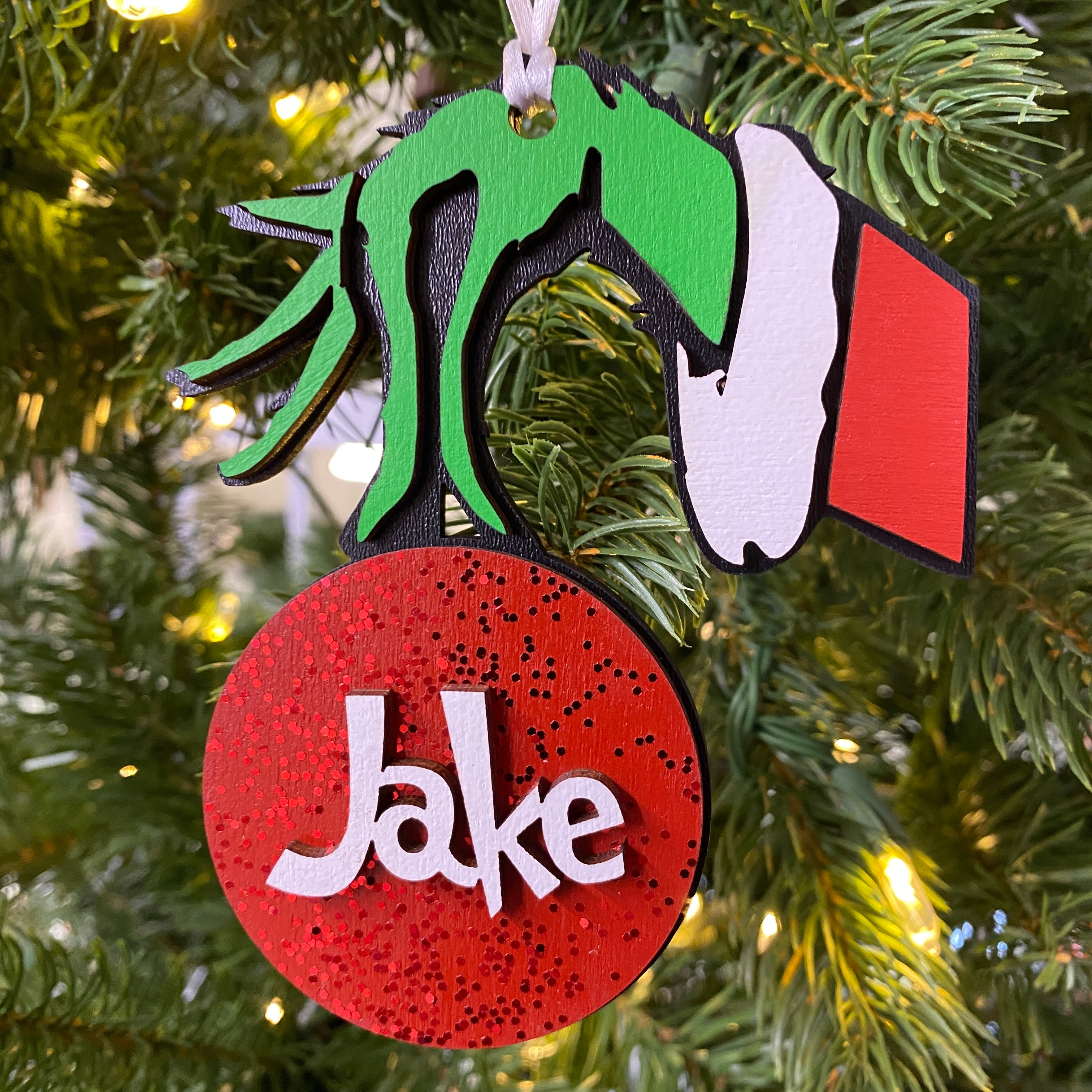 Grinch Personalized Ornament