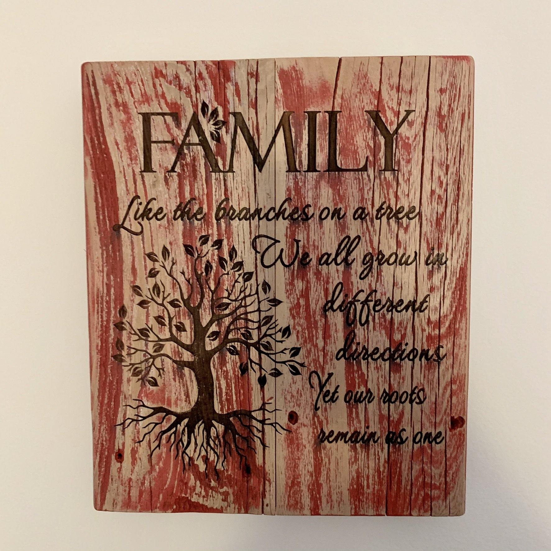 Family Reclaimed Wood Sign - TWB Home Decor