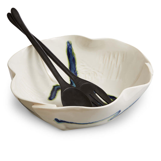 HP Large Salad Bowl (incl lg servers) - TWB Home Decor