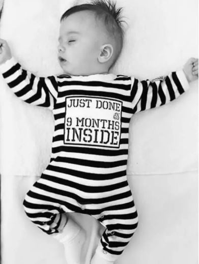 Just Done 9 Months Inside Baby Romper