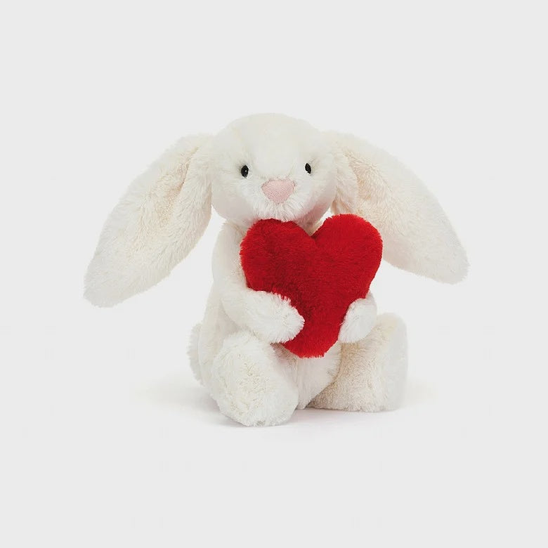 Bashful Red Love Heart Bunny Little