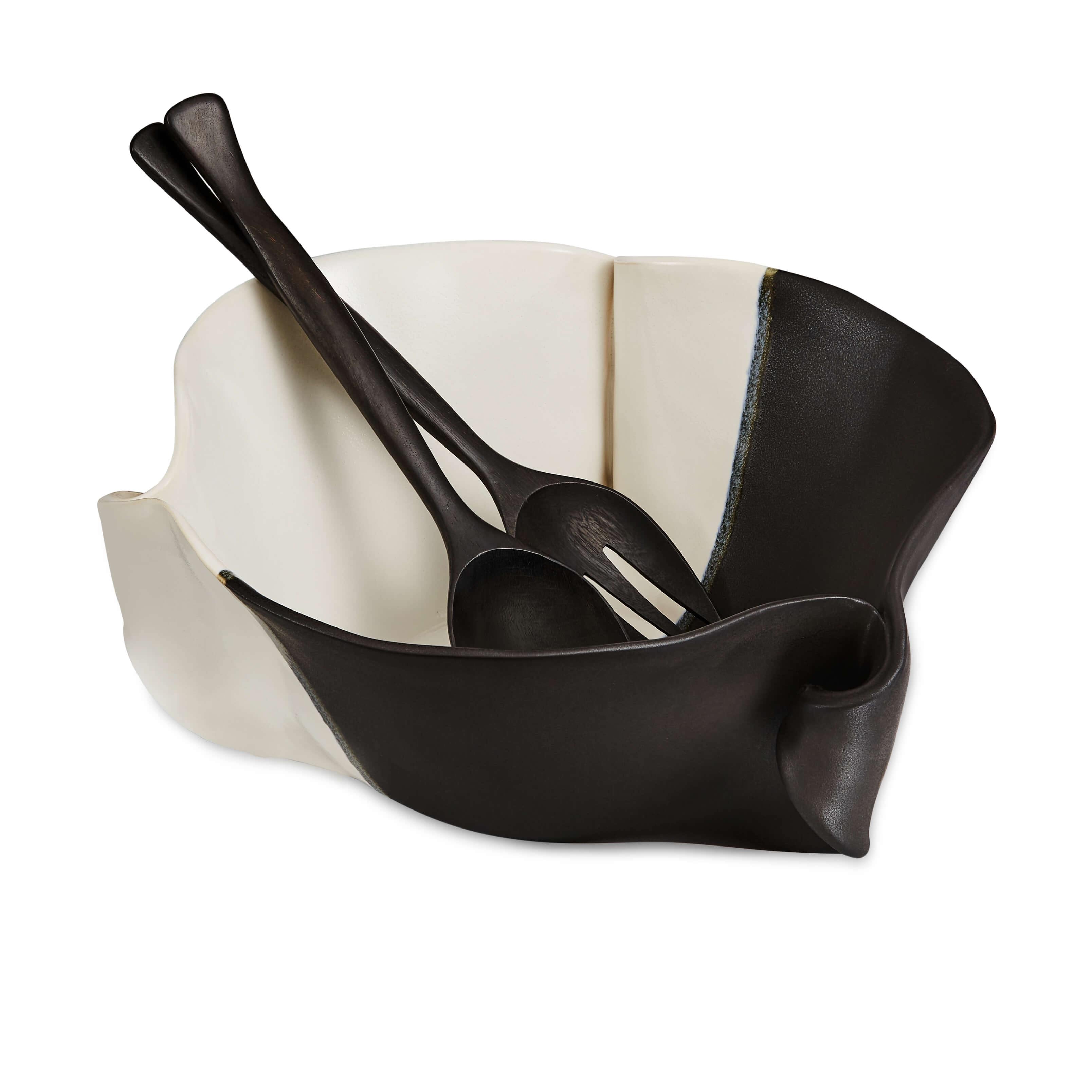 HP Large Curly bowl (incl salad set) - TWB Home Decor