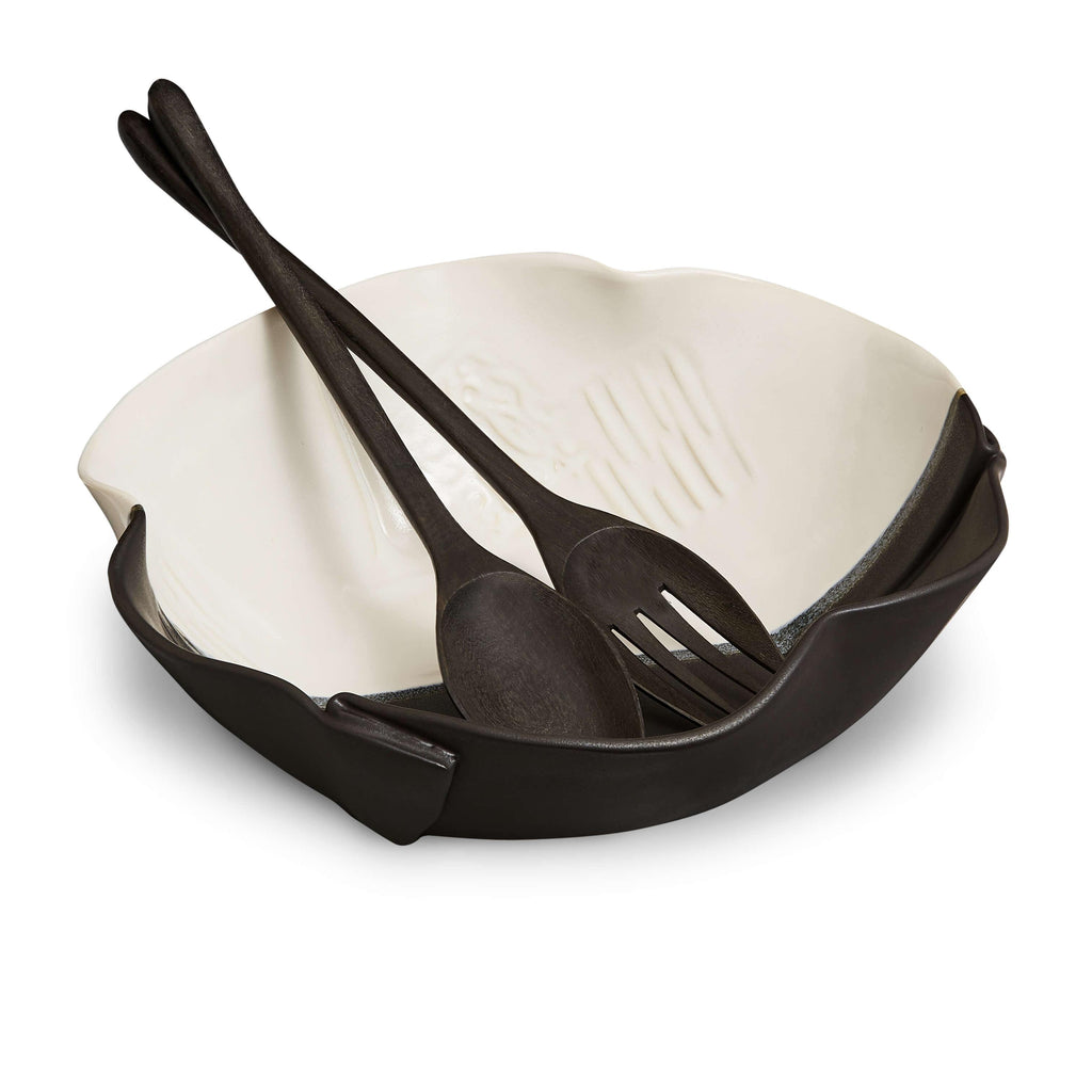 HP Large Salad Bowl (incl lg servers) - TWB Home Decor
