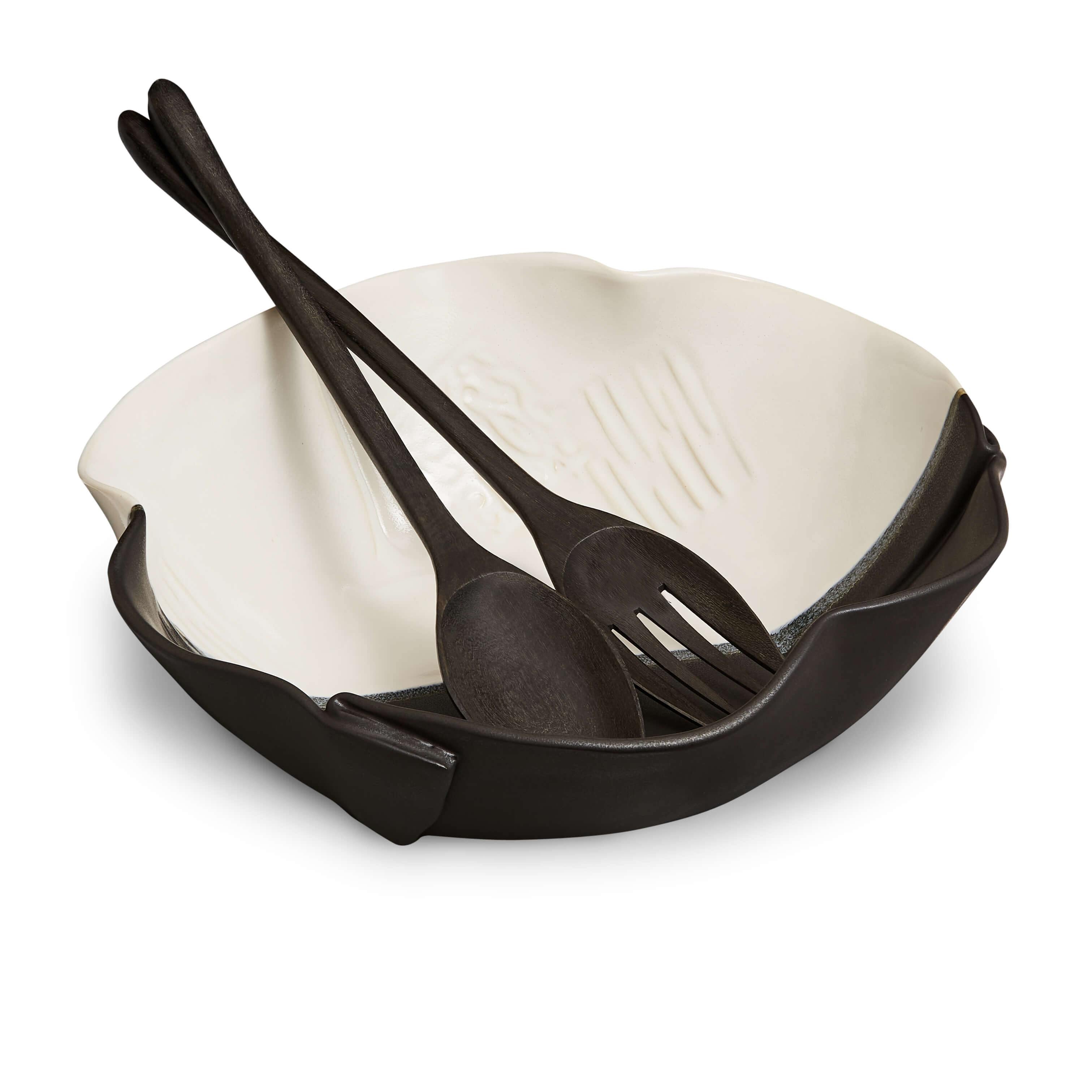 HP Large Salad Bowl (incl lg servers) - TWB Home Decor
