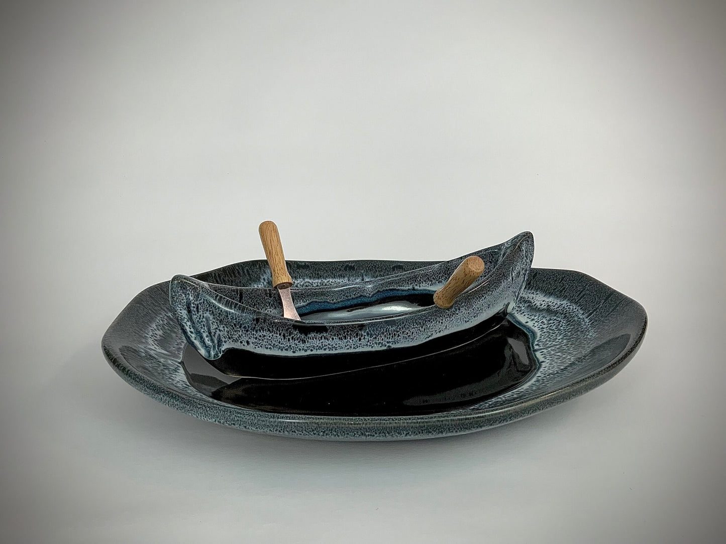 Canoe On a Lake Dip Set (2 pieces)