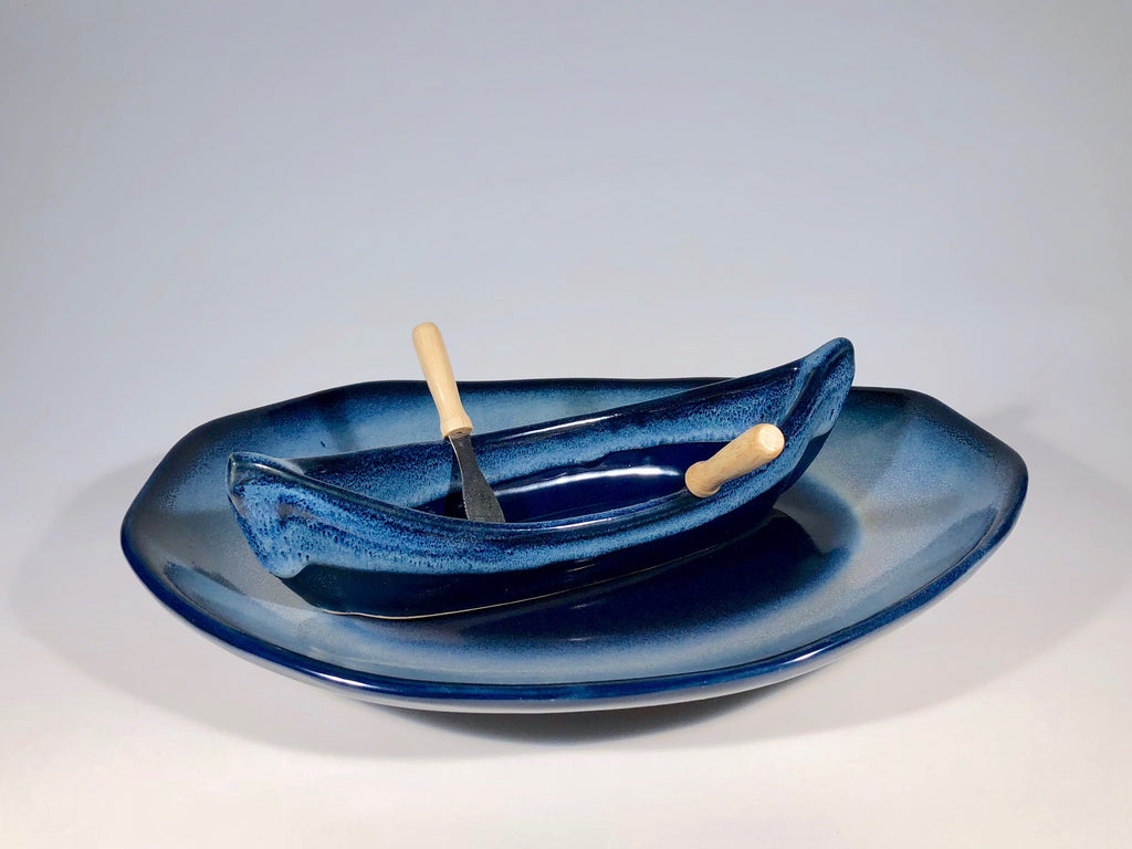 Canoe On a Lake Dip Set (2 pieces)