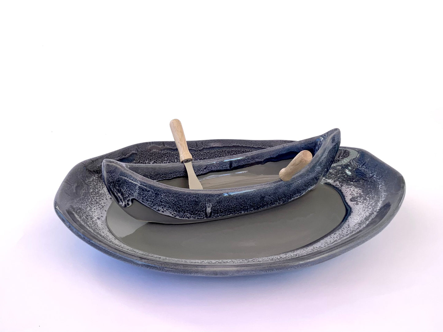 Canoe On a Lake Dip Set (2 pieces)