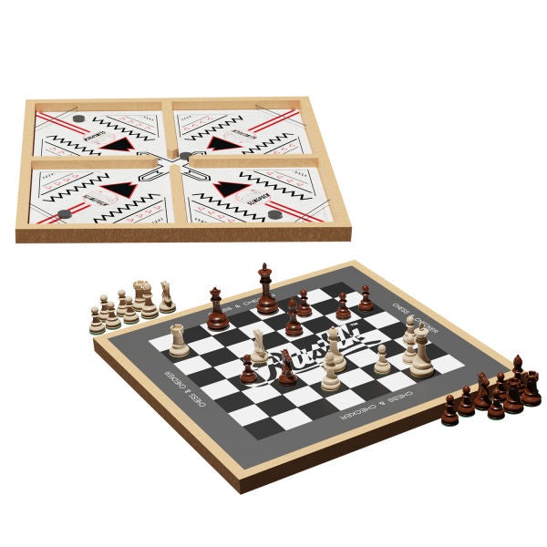 Crazy 4 Slingpuck / Chess / Checkers 3-in-1
