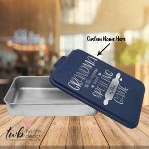 Spoiling is the Game Cake Pan with lid - CUSTOM - TWB Home Decor