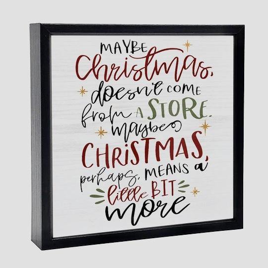 Christmas Box Signs - TWB Home Decor