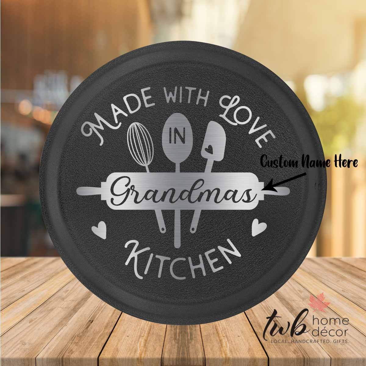 Made With Love In... Kitchen Pie Pan - CUSTOM