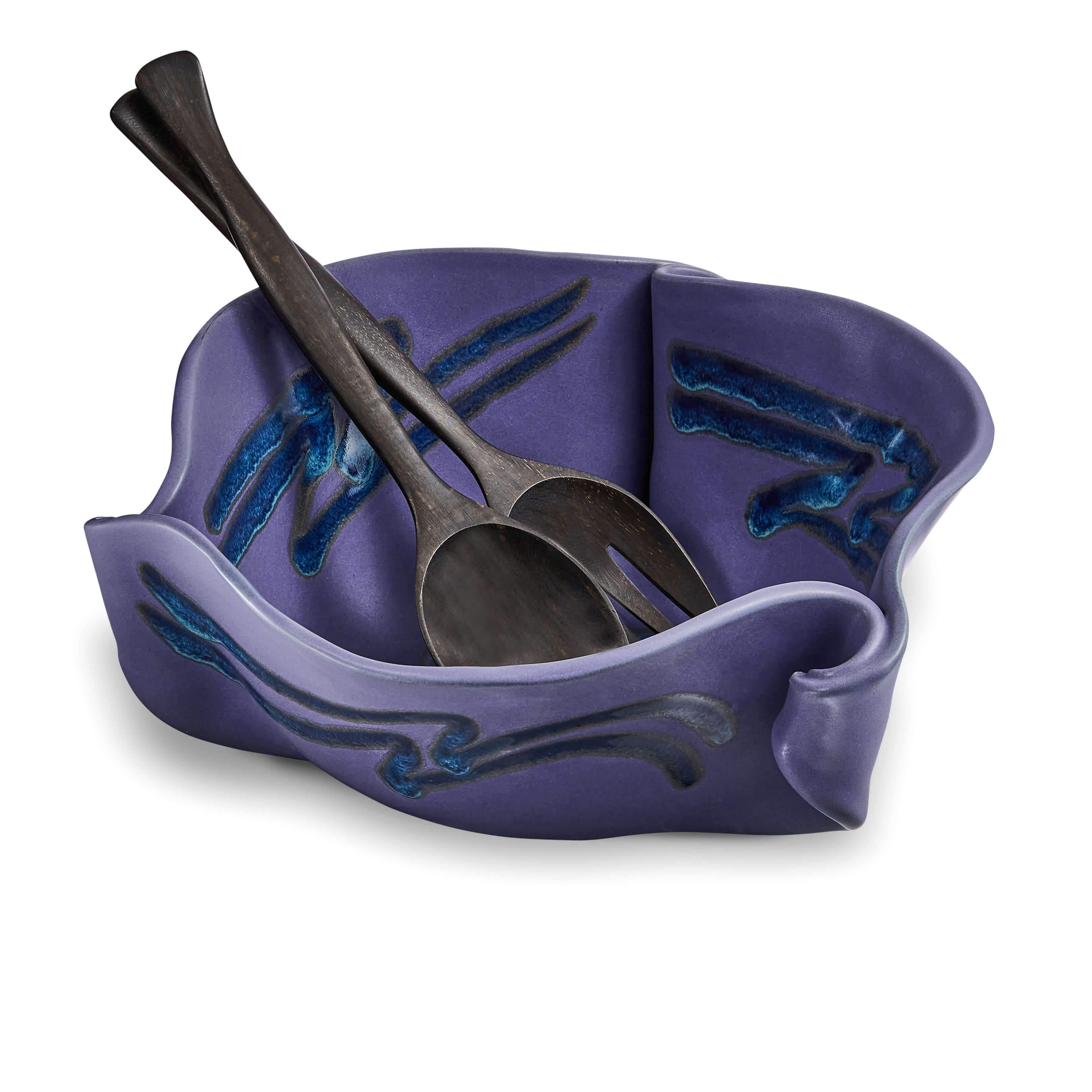 HP Large Curly bowl (incl salad set) - TWB Home Decor