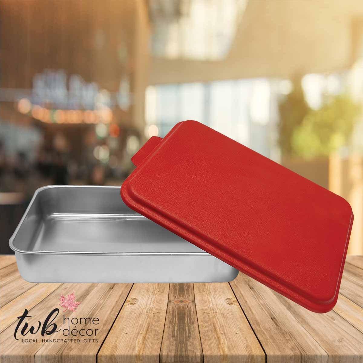 Home of Meals & Memories Cake Pan with lid - CUSTOM - TWB Home Decor