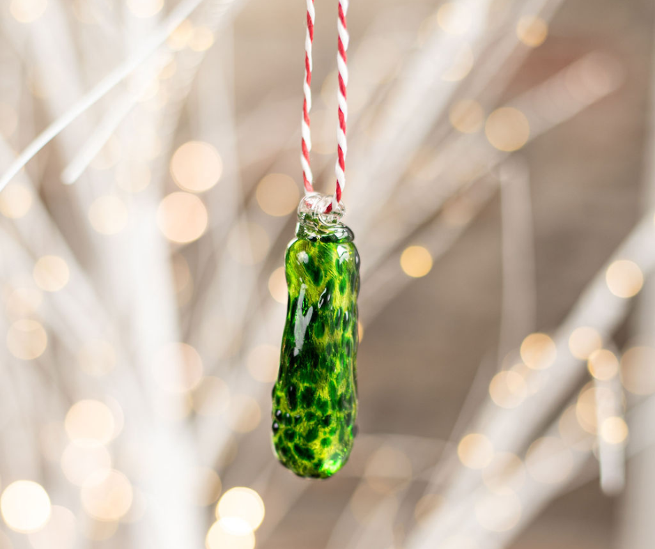 Glass Pickle Ornament