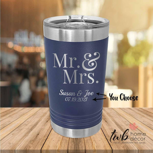 Personalized  Mr & Mrs Thermal - TWB Home Decor