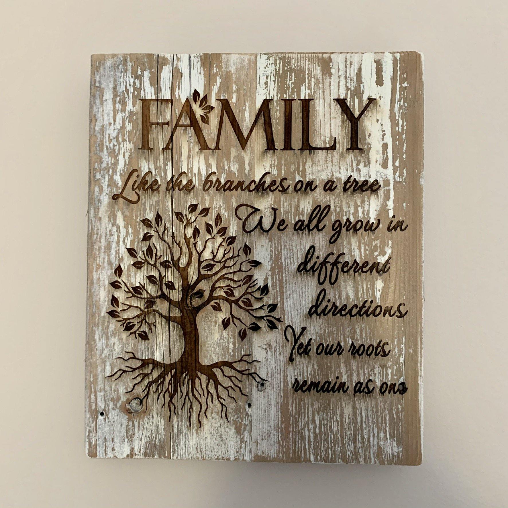 Family Reclaimed Wood Sign - TWB Home Decor