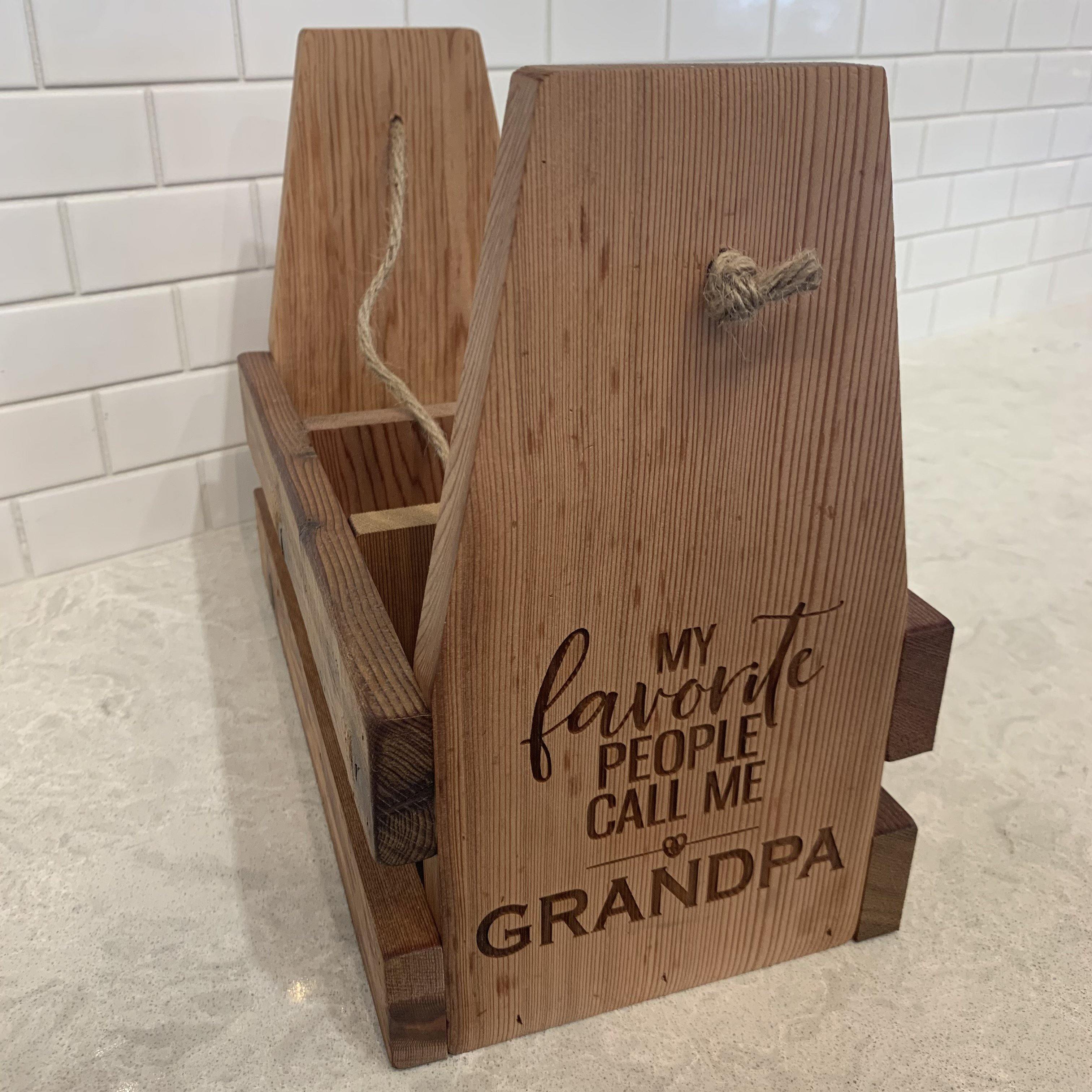 CUSTOM My Favorite People Call me... Drink/BBQ Caddy - TWB Home Decor