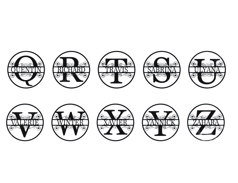 Vintage Wood Family Name Monogram sign - TWB Home Decor