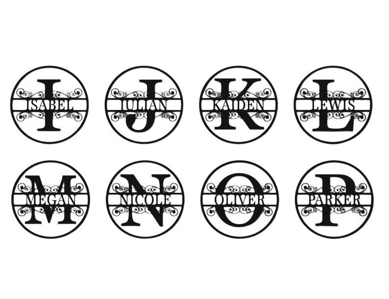 Vintage Wood Family Name Monogram sign - TWB Home Decor